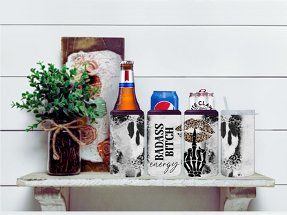 Bad Bitch Energy 4 in 1 Koozie Can Cooler