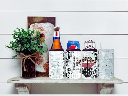 Bad Bitch Energy 4 in 1 Koozie Can Cooler