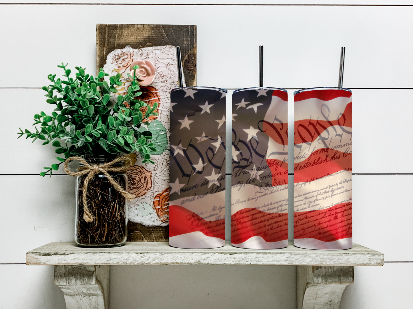 We The People Flag Tumbler