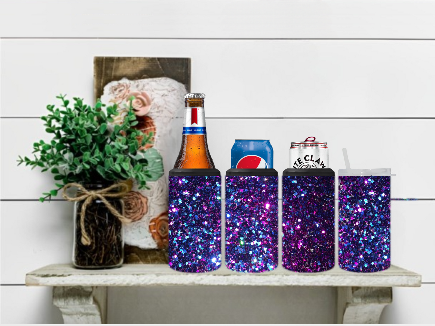 Glitter Bomb 4 in 1 Koozie