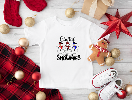 Chillin' w My Snowmies Tee